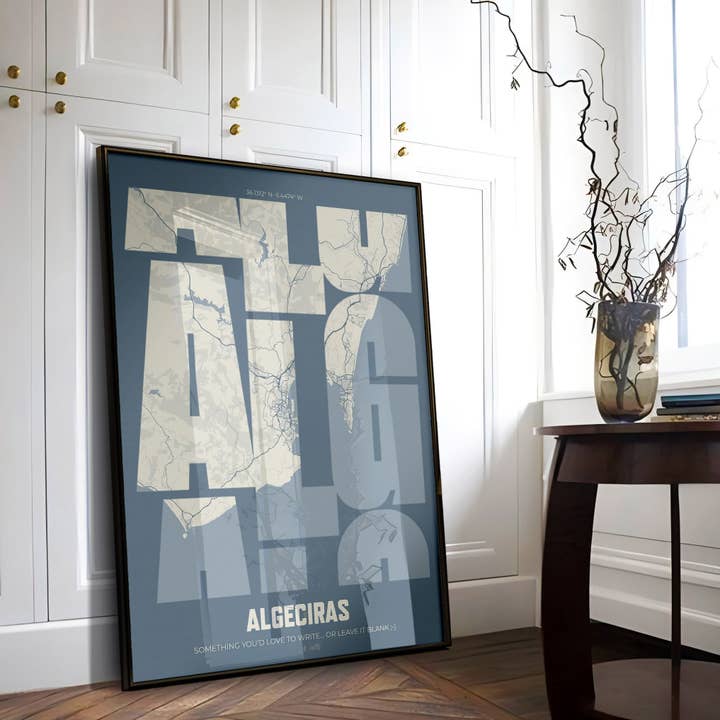 Mappa ALG Letra per la vendita all'ingrosso da parte di The Traveler Art