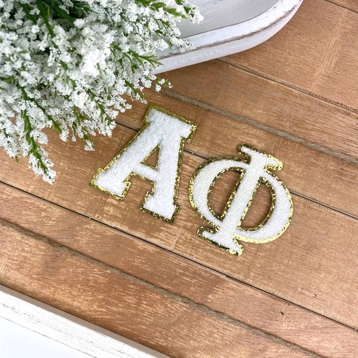 The Crafty Engineer - Wholesale Patch - Alpha Phi Iron-On Patch Set