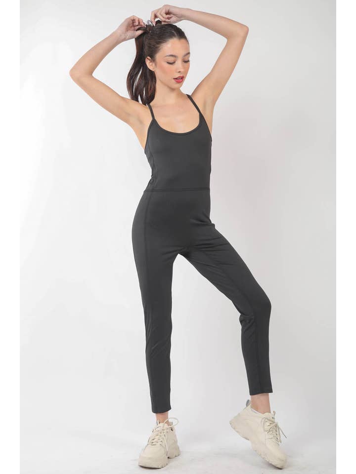 VERY J - Venta al por mayor Peto - Mujer - Mono elástico sin mangas ajustado NP70320, ropa deportiva10