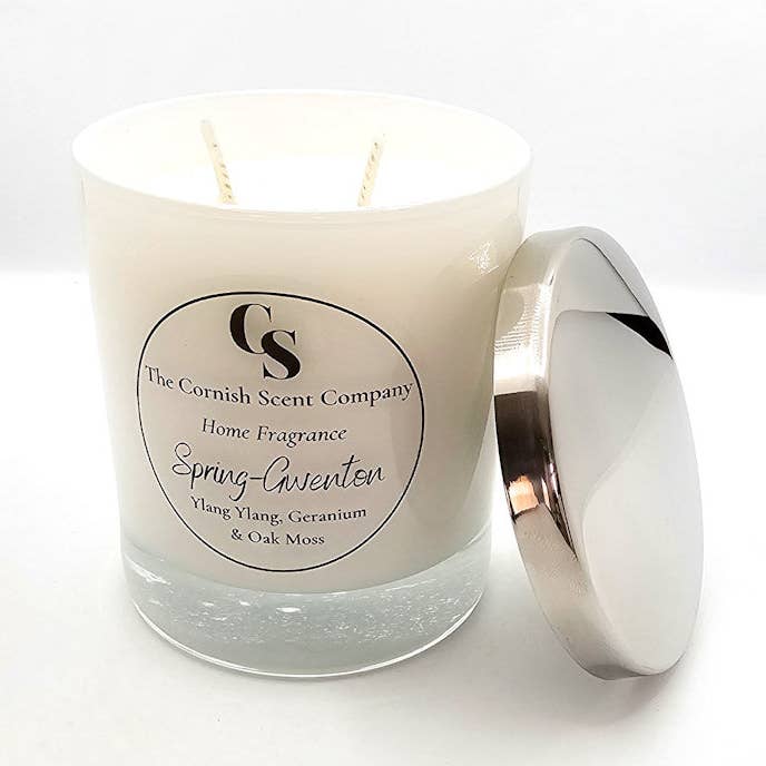 Premium double wick candle Spring for wholesale by The Cornish Scent Company