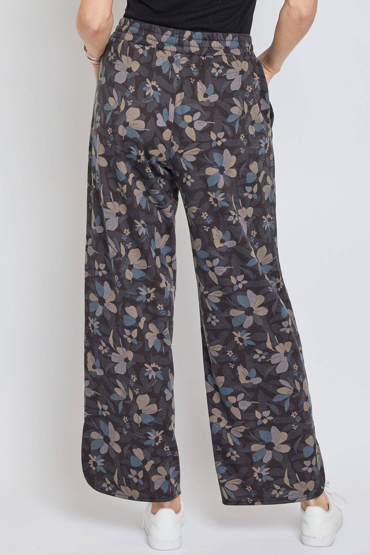 YMI - Wholesale Pants - Women's - Drawstring Wide Leg Pant with Side Slit-WP1087FR7