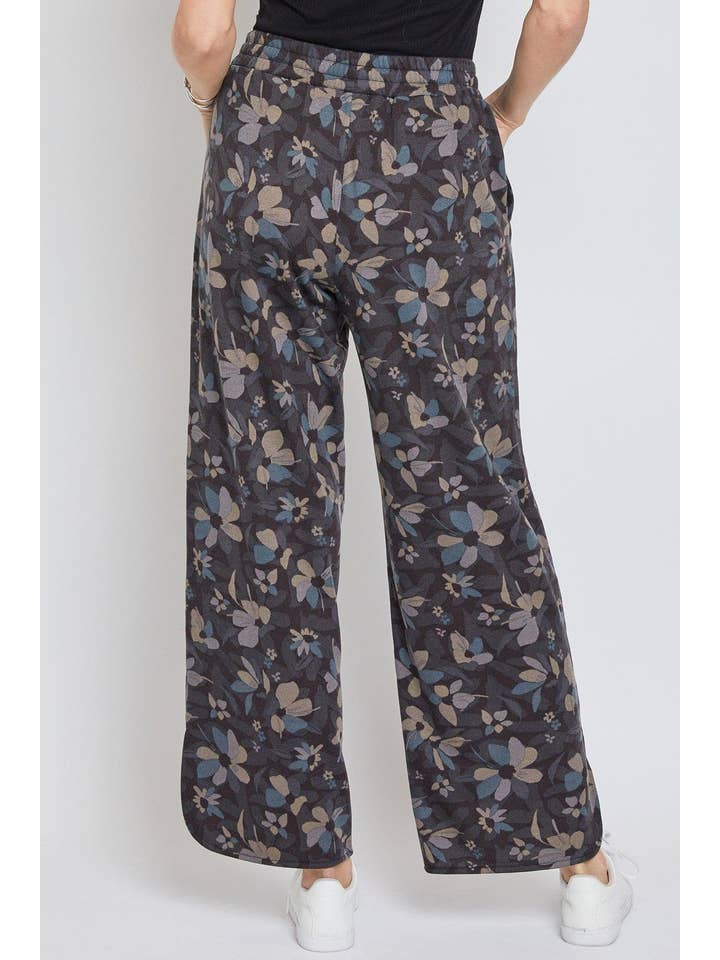 YMI - Wholesale Pants - Women's - Drawstring Wide Leg Pant with Side Slit-WP1087FR7