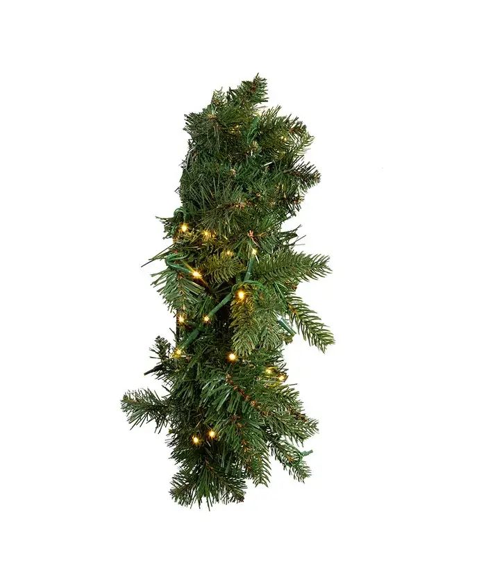 Kurt S. Adler, Inc. - Wholesale Wreath - 18"B/O PRLT WW CLST LED B SPRC WREATH1
