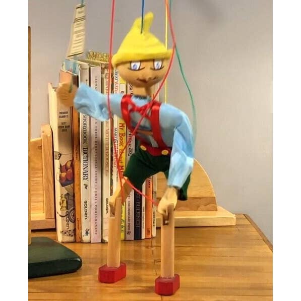 Fish River Crafts - Wholesale Puppet - Kids & Baby - Animated Pinocchio- A Marionette Wooden Action Toy