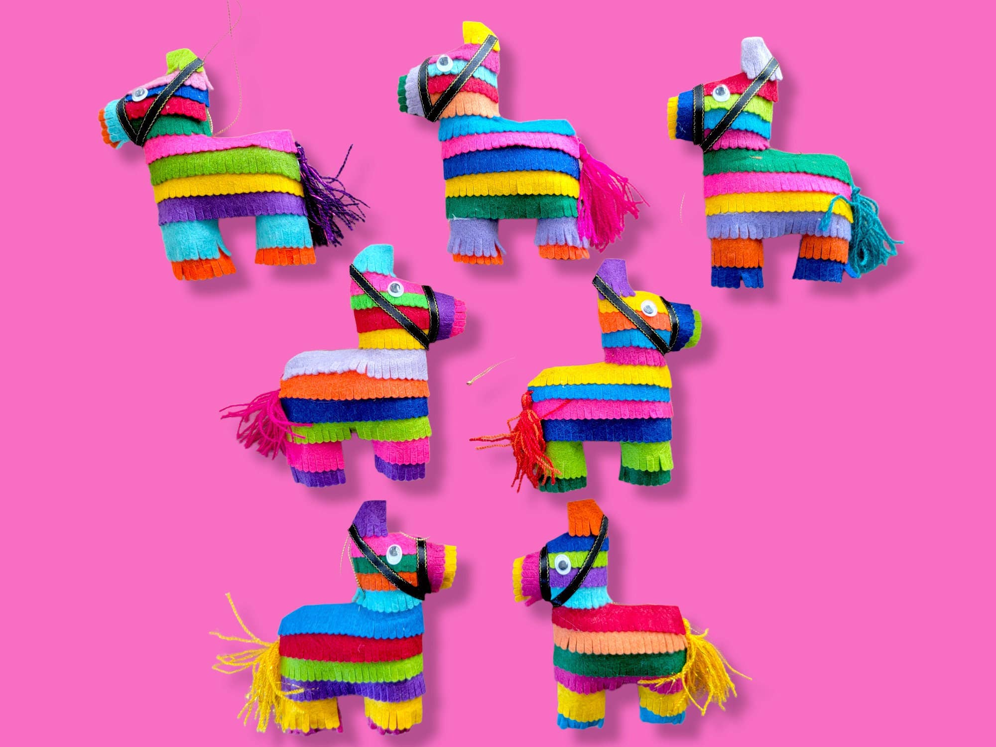 Mom And Pup Co. - Wholesale Ornament Set - Mexican Christmas Ornaments - Felted Christmas Ornaments Set1