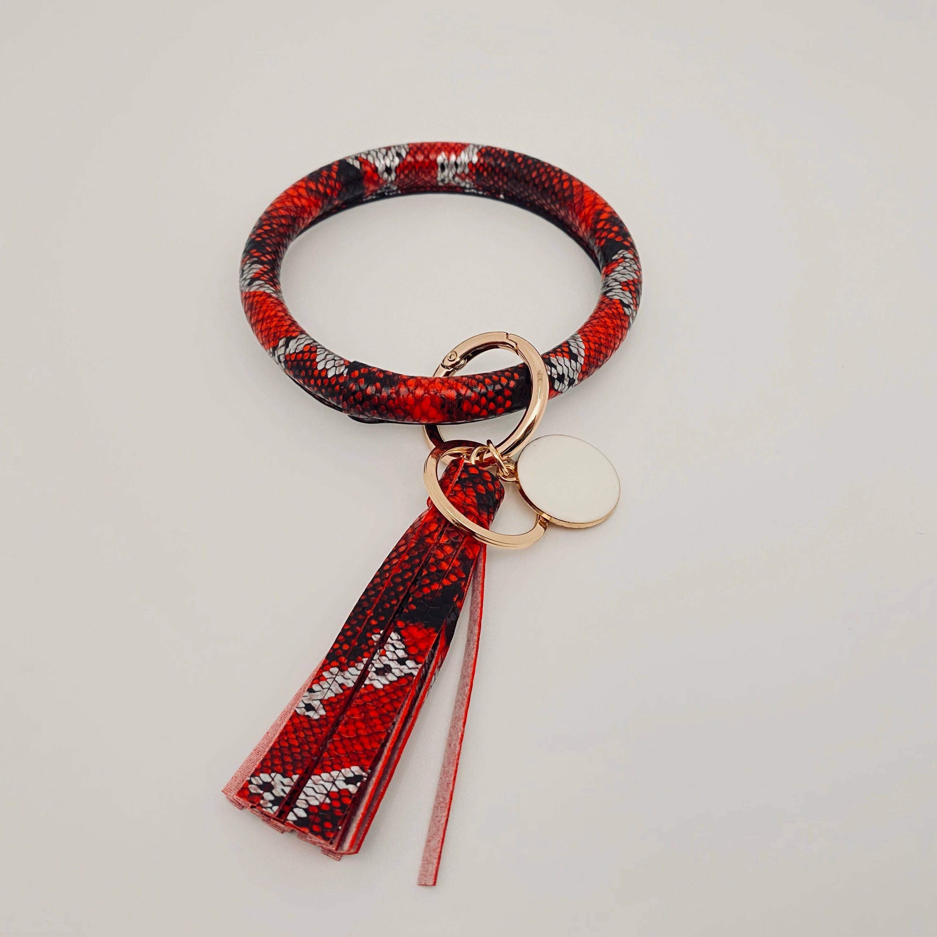 Mio Queena - Vendita all'ingrosso Bracciale portachiavi - Braccialetto portachiavi in pelle PU con serpente e serpente3