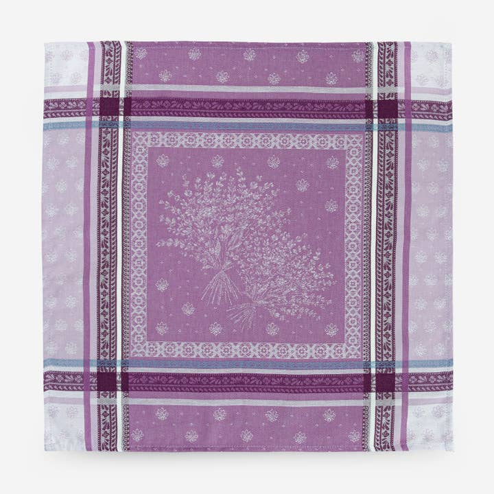 Mierco European Linens - Wholesale Dinner & Cloth Napkin - 5NJ-French Jacquard Napkins-- Lavender