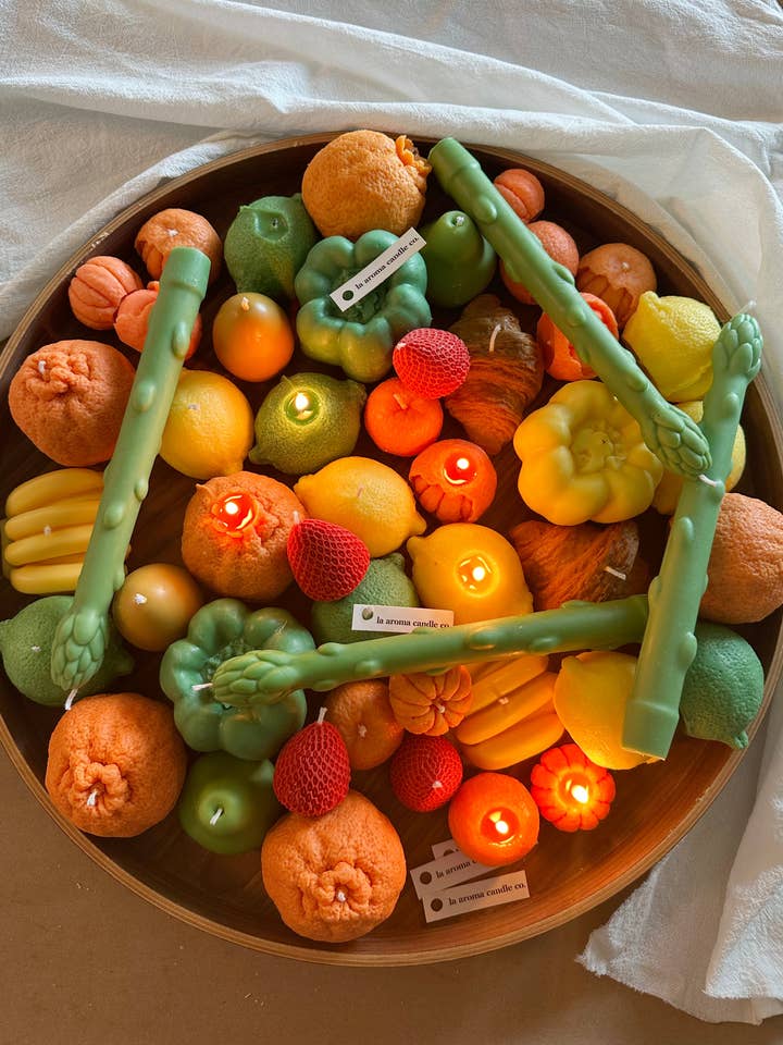 Fruit & Vegetable Candles for wholesale by LA AROMA CANDLE CO.