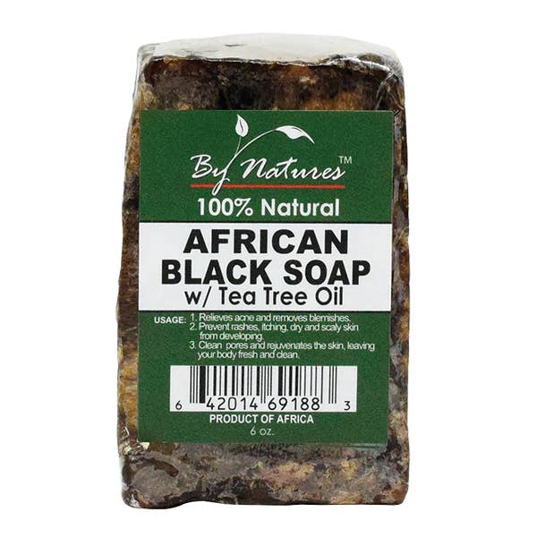 Majestic Wholesale - Wholesale Bar Soap - By Nature’s African Black Bar Soap with Tea Tree 6oz0
