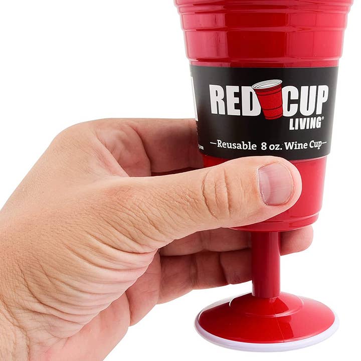 Red Cup Living - Wholesale Wine Glass - Red Cup Living 8 oz. Reusable Wine Glass, 8 Oz, BPA Free
