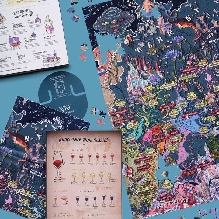 Water & Wines US - Wholesale Puzzle - Adult - Germany Wine Puzzle1