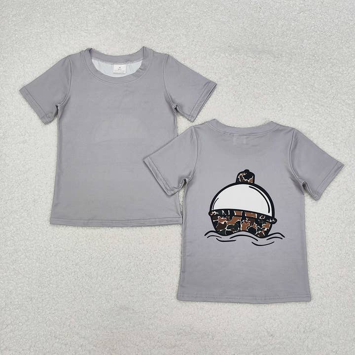 Baby Boys Fishing Camo Float Short Sleeve Tee Shirts Tops for wholesale by Aier Wholesale