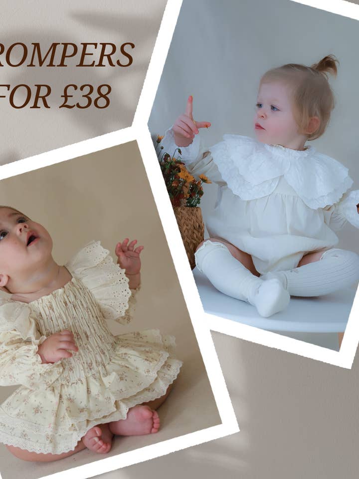 Tina Romper+ Jane Romper (termina pronto) para venta al por mayor de Nunubebe