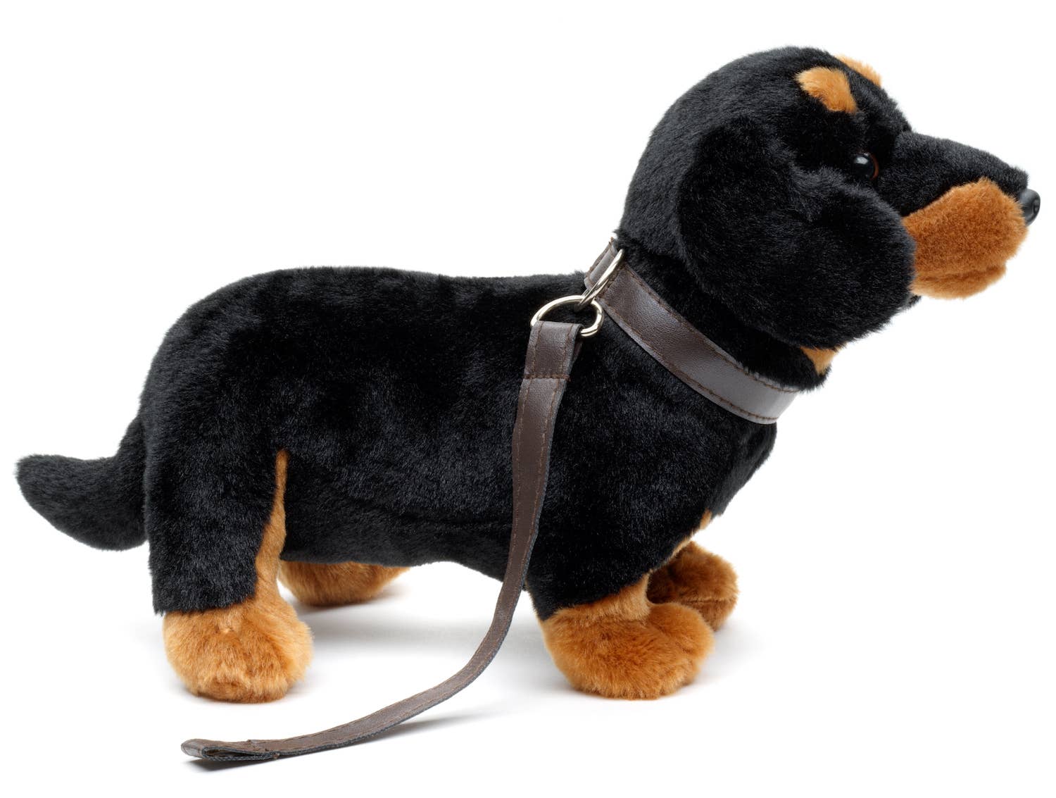 Uni Toys - Vendita all'ingrosso Peluche - Bambini e neonati - Bassotto in piedi con guinzaglio - peluche soffice3