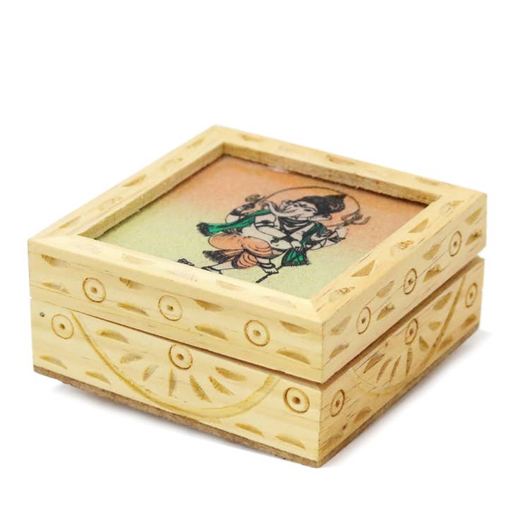 Keeraft – wholesale Decorative box – Handcrafted Wooden Gemstone Design