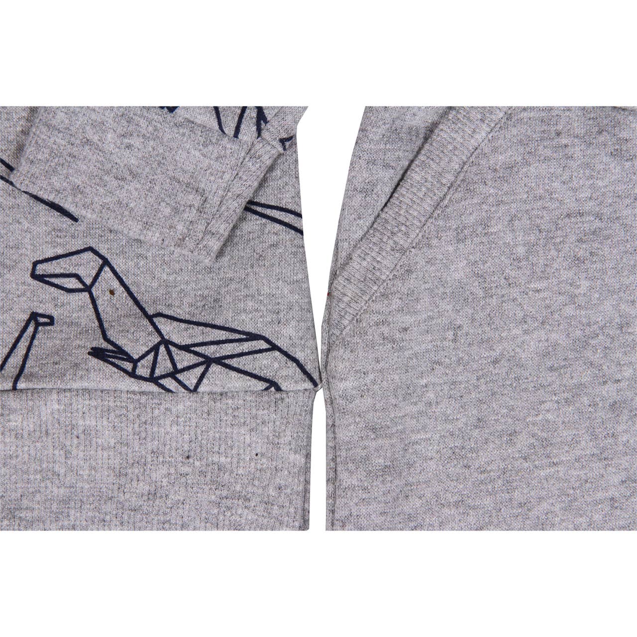 Gray Heather Dax 2 Piece Printed Dinosaur Set Baby for wholesale on Faire2