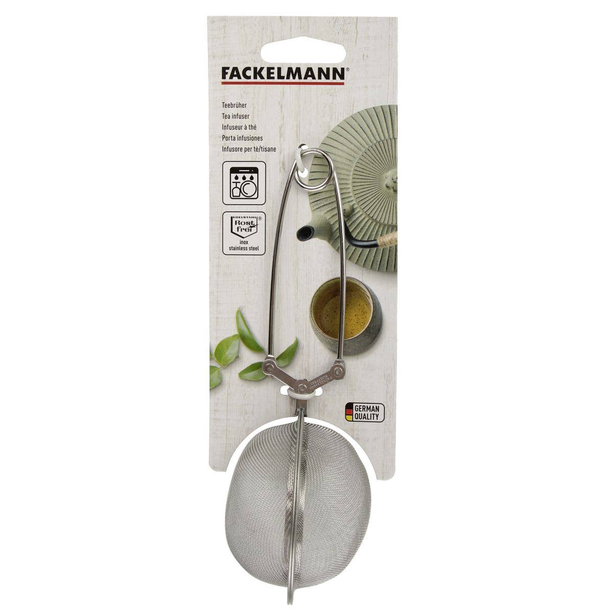Fackelmann – wholesale Tea strainer/infuser – Fackelmann 18,5 cm stainless steel tea tong type tea infuser3