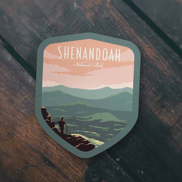 Autocollant Parc National de Shenandoah pour la vente par Albion Mercantile Co.