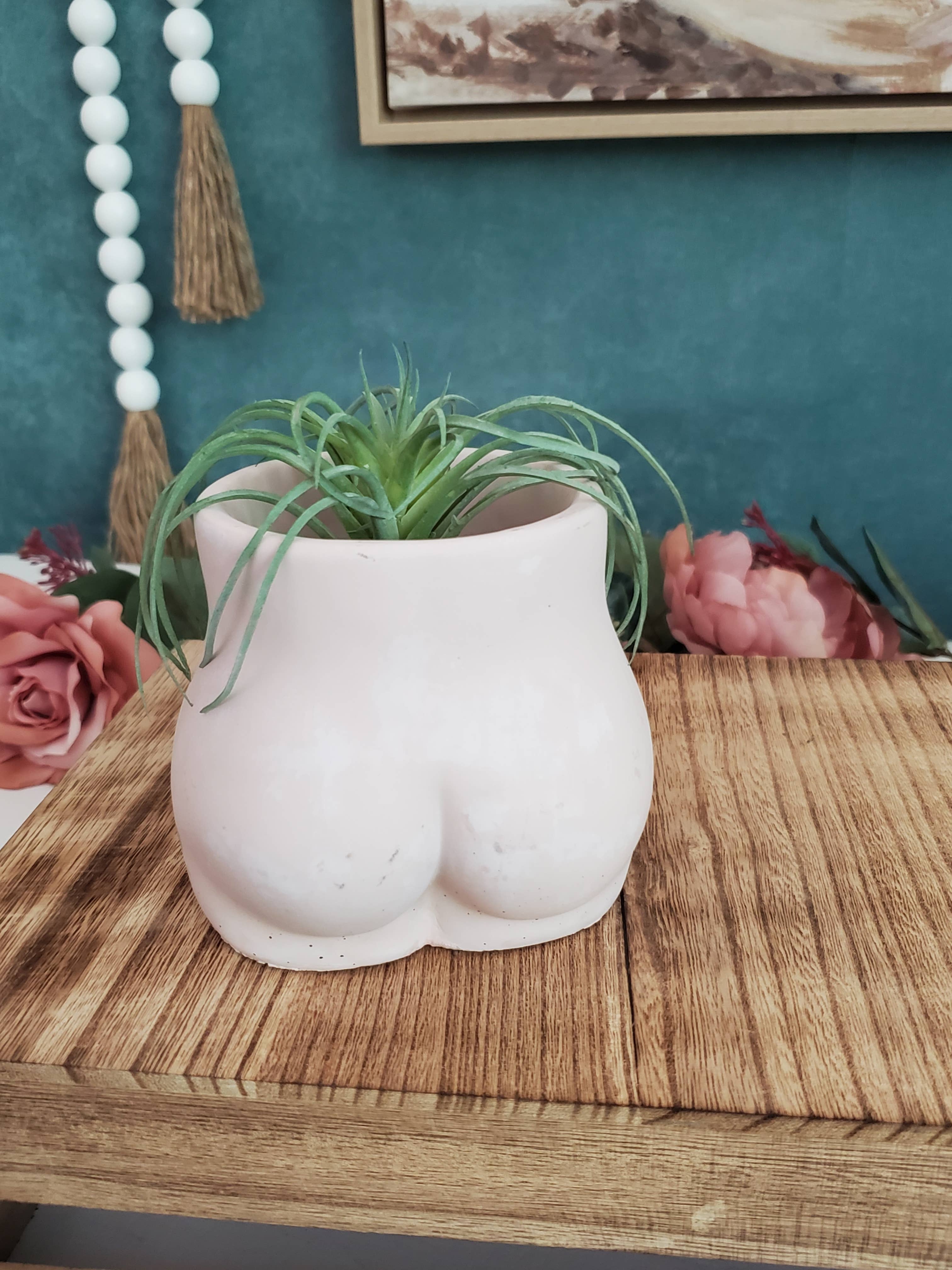 House Americana - Wholesale Plant Pot - Butt Booty Concrete Planter Pot With Drainage5