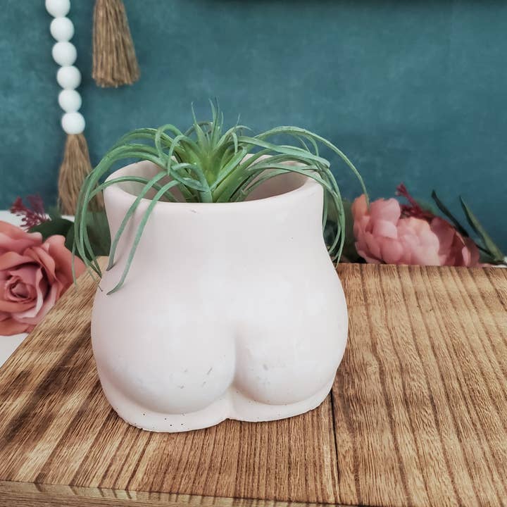 House Americana - Wholesale Plant Pot - Butt Booty Concrete Planter Pot With Drainage5