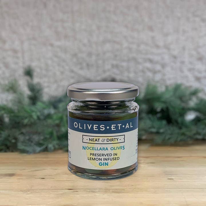 Olives Et Al - Wholesale Olives - Neat & Dirty Lemon Gin Infused Olives