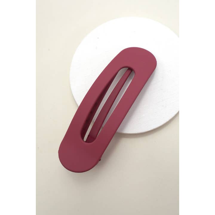 JOSSLYN by wall to wall - Wholesale Hair Clip - Women's - LARGE OVAL LAY DOWN FLAT HAIR CLAW CLIPS | 40H9161