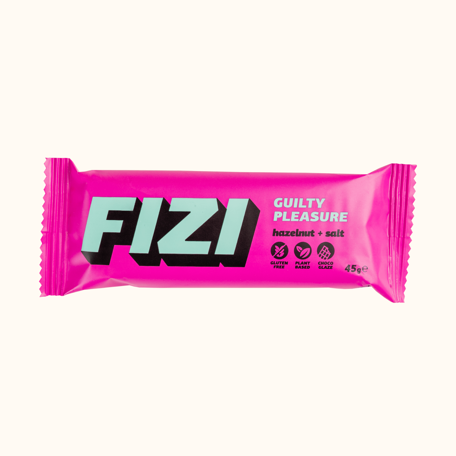 FIZI - Wholesale Snack Bar - GUILTY PLEASURE "HAZELNUT + SALT" 10x45G5