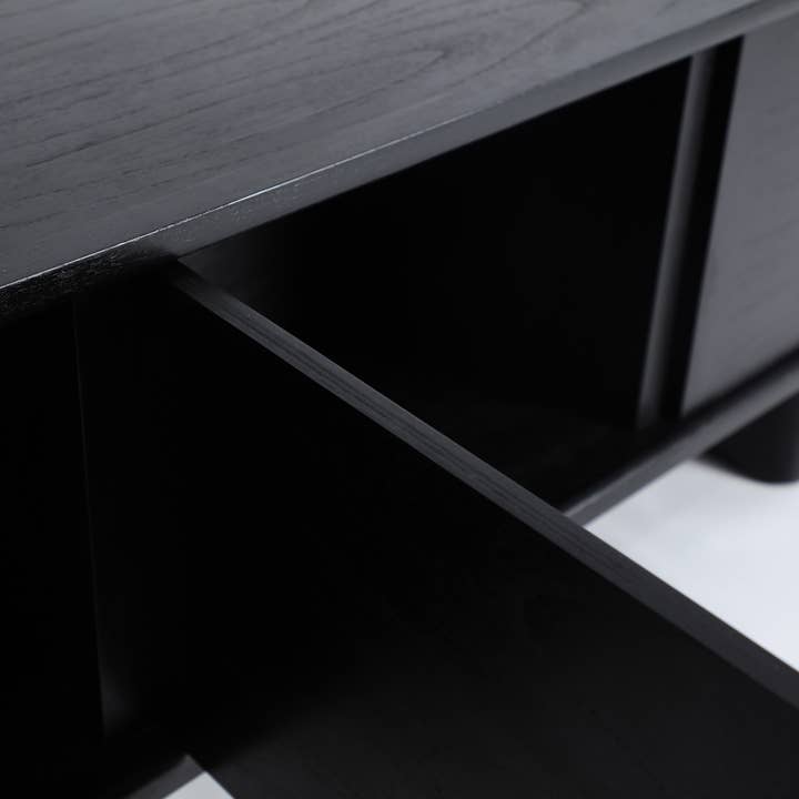 Kodu Home Design - Wholesale Console Table - Black mindi wood TV cabinet measuring 180x40x61cm3