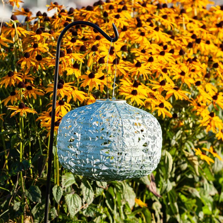 Allsop Home & Garden - Wholesale Outdoor/Lawn Light - Stella Square Sunflower 11" Solar Lantern - Sage17