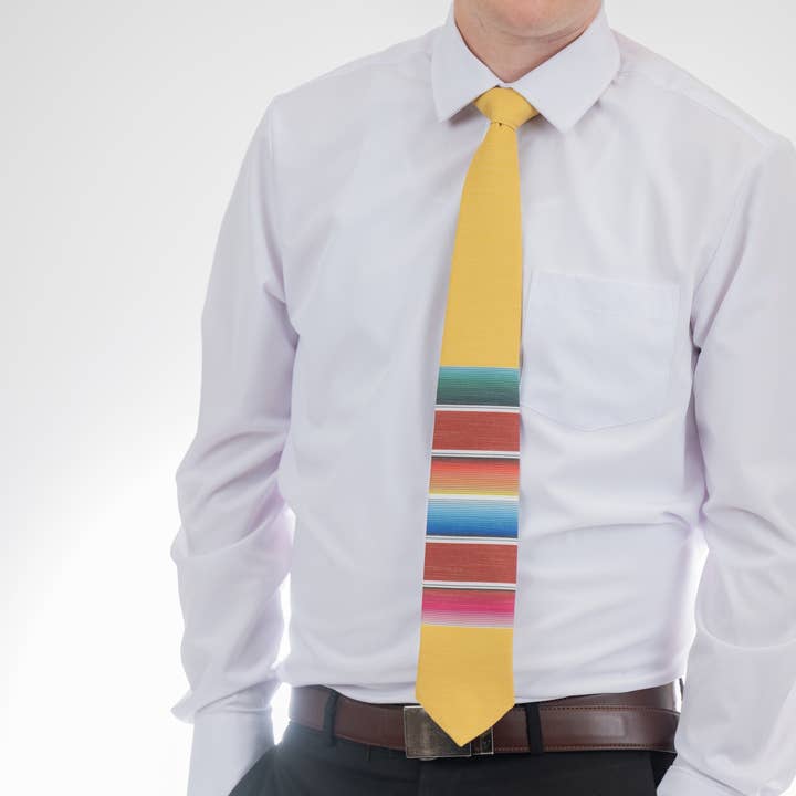 Bombora Ties - Wholesale Necktie - Men's - Mexican Blanket (yellow)2