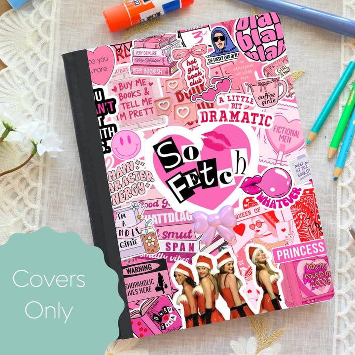 So Fetch Stickers-Composition Notebook Cover for wholesale by Oily Graphic Creations