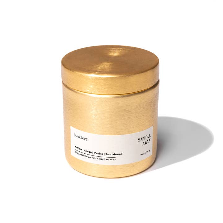 Kandlery - Wholesale Jar/Filled Candle - Santal Life | Amber Sandalwood | Gift for Him Candle1