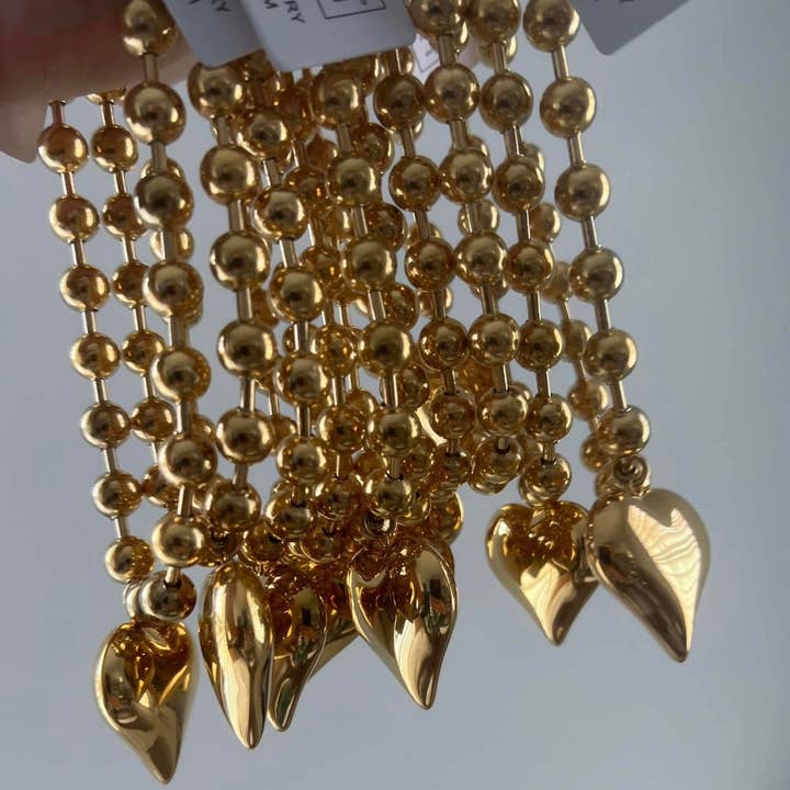 CHANSUTTPEARLS - Wholesale Pendant/Charm Necklace - BUBBLE HEART NECKLACE