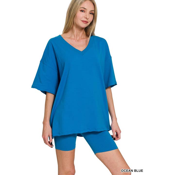 BOMULL TOPP BIKER SHORTS SET för wholesale av HiteJeans