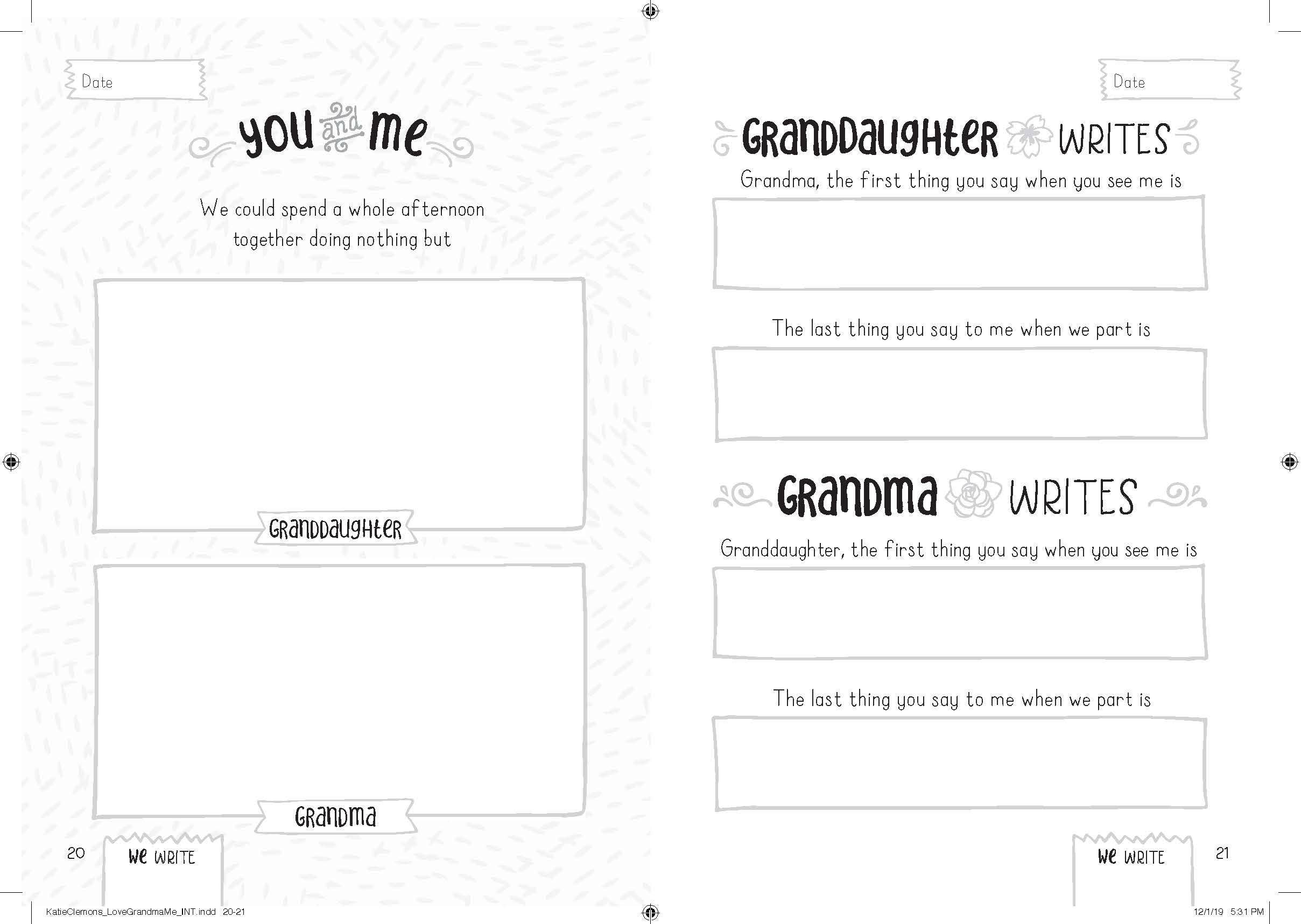 Sourcebooks - Wholesale Journal/Diary - Love, Grandma and Me: Grandmother/Granddaughter Journal (TP)1