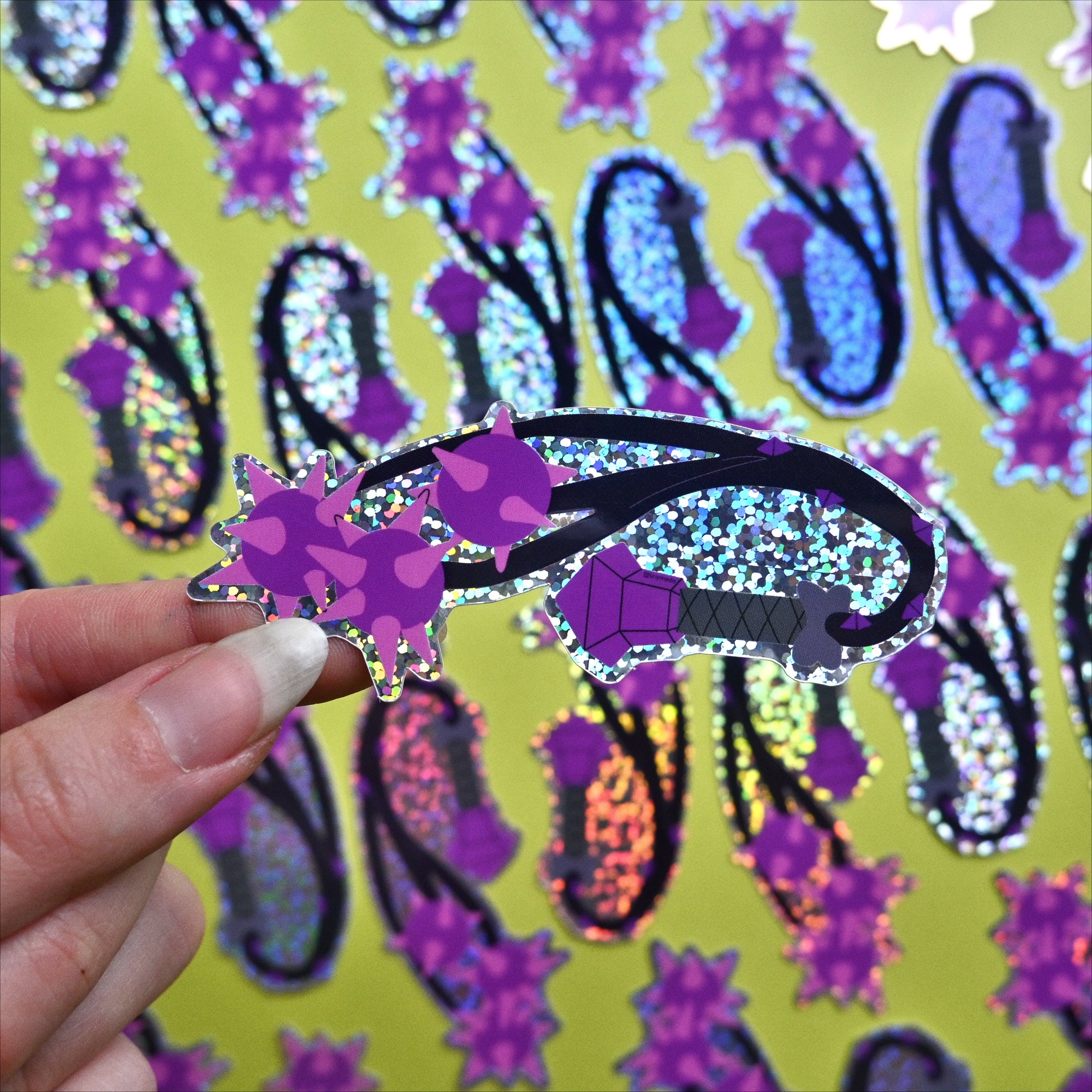 Tiny Made - Wholesale Sticker - Amethyst’s Whip *sticker*