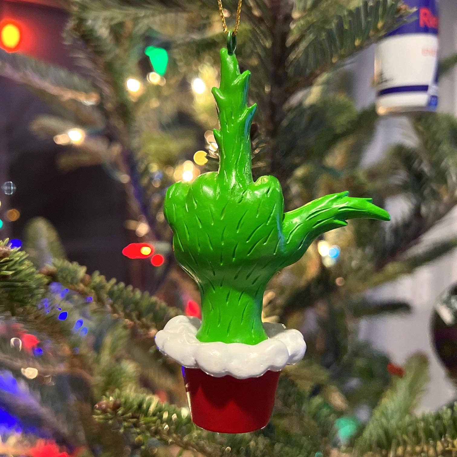 Tree Buddees - Wholesale Ornament - Green Hand Giving the Middle Finger Naughty Christmas Ornament6