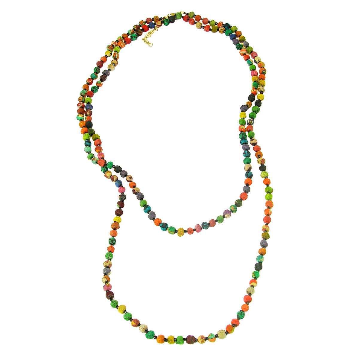 WorldFinds - Wholesale Beaded/Pearl Necklace - Kantha Bead Long Necklace4