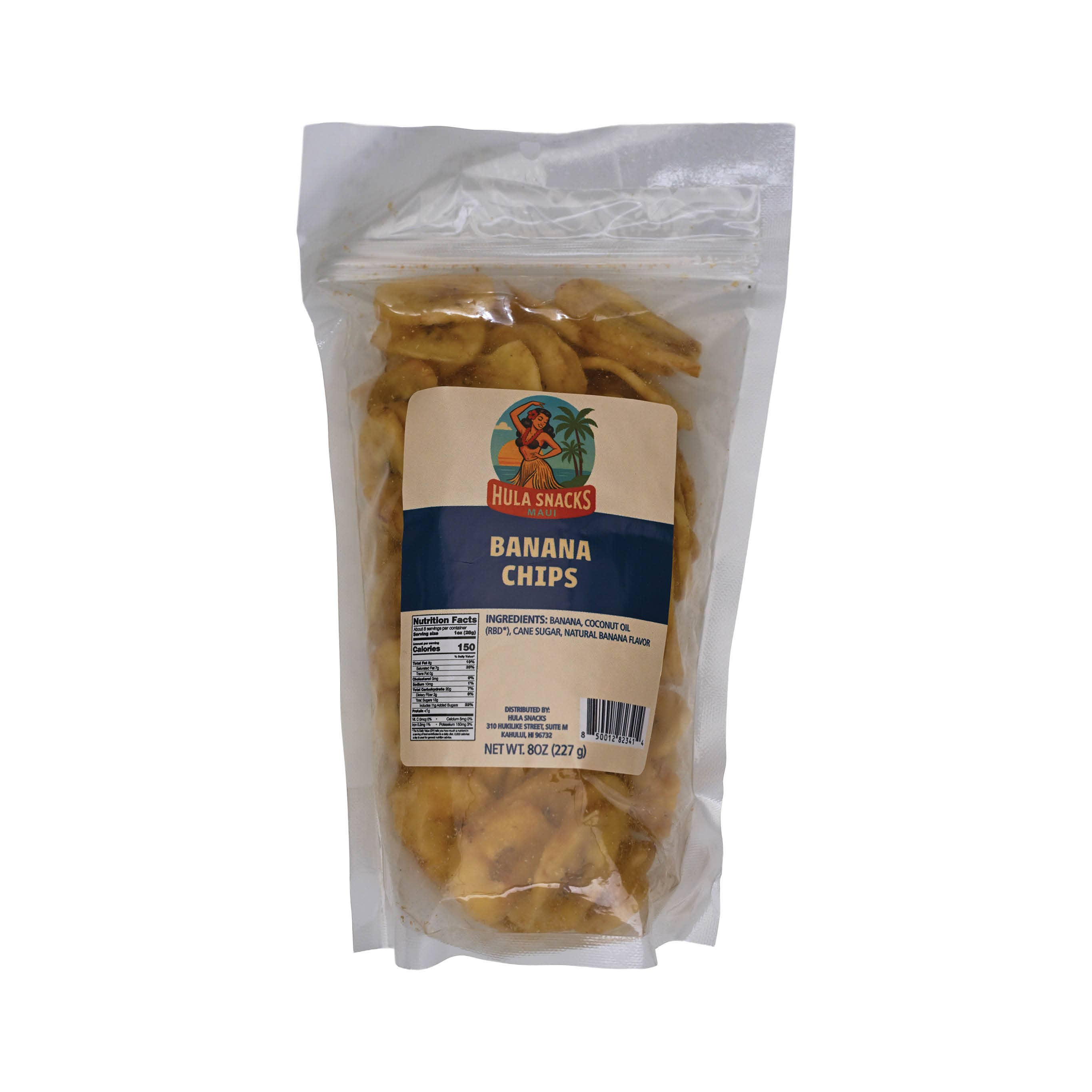 Hawaiian Sweets - Vente Bonbons durs - Hula Snacks - Chips de Banane - 8 oz