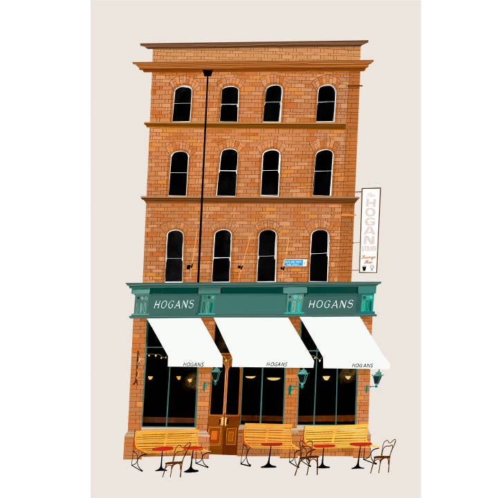 Hogan's Bar, Dublin, Irland, Kunsttryk for engroshandel hos Conor Langton Art