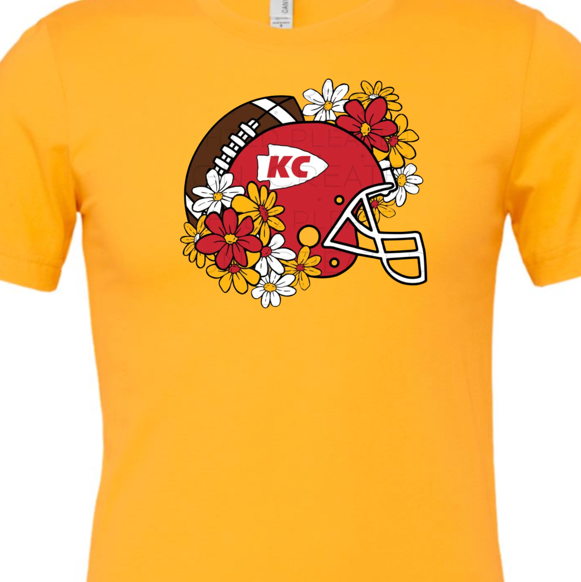 Kiki's Boutique - Wholesale Screen Printed T-Shirt - Women's - Kansas City Floral Football Tee or Sweatshirt 5
