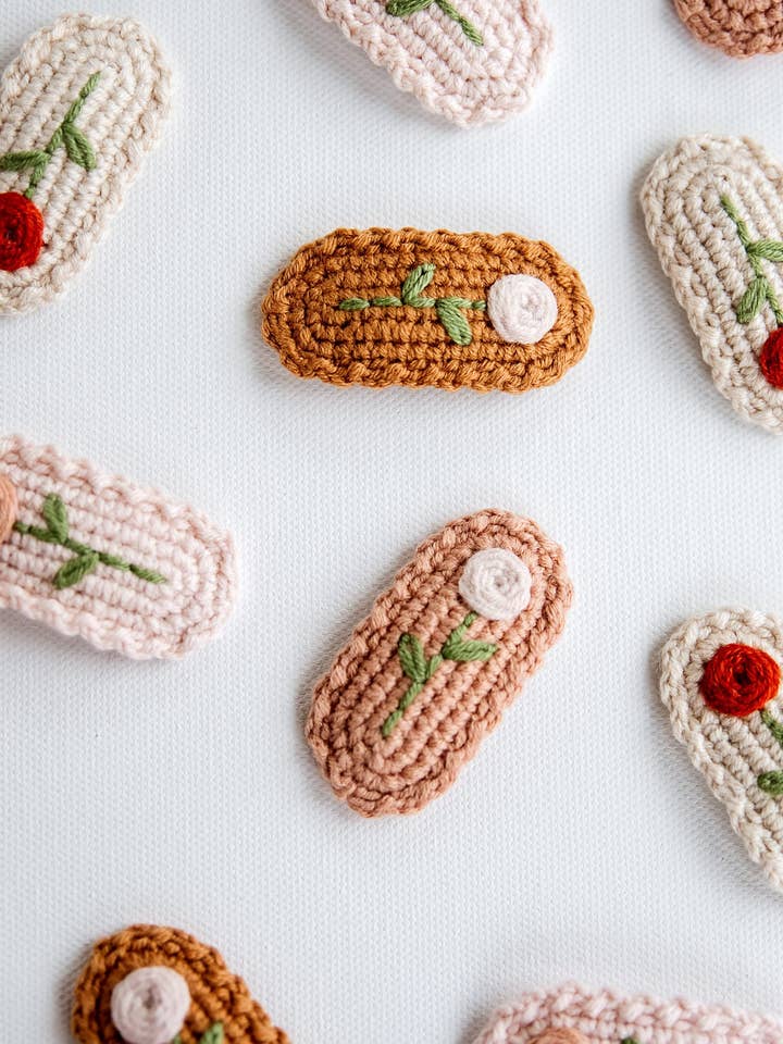 Rose Hair Clips for wholesale by Hemsin Atelier