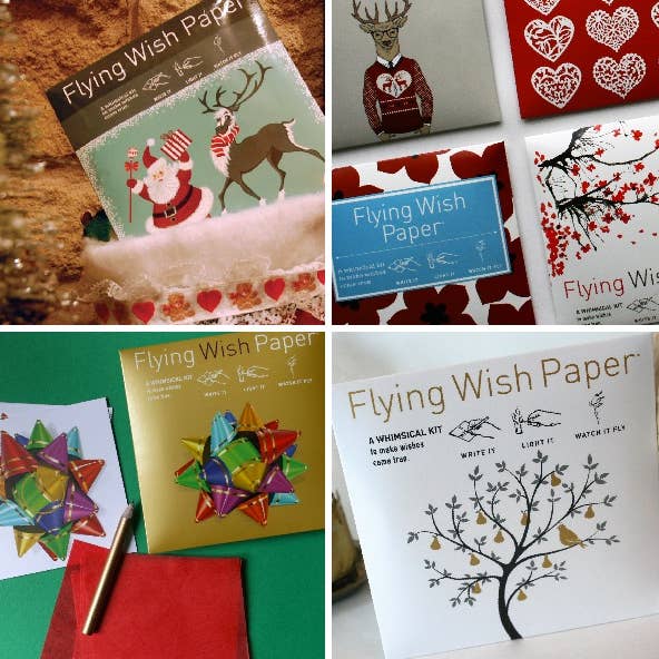 FLYING WISH PAPER ® - Wholesale Christmas Card - CHRISTMAS CAKES – WISHING PAPERS™ Christmas Gifts Craft Kit6