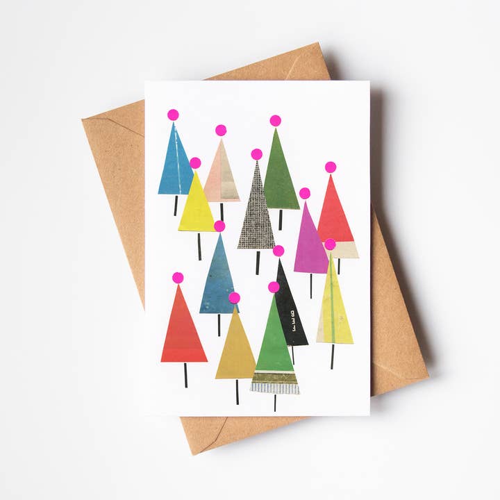 Winter Forest Greeting Card for wholesale by Cassia Beck
