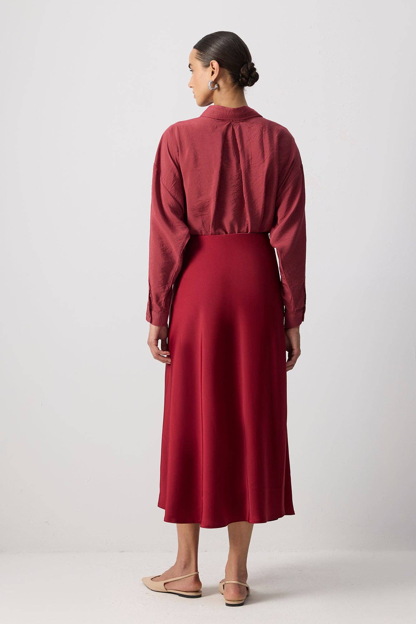 Bordo GONNA BASIC IN RASO in vendita all'ingrosso su Faire3