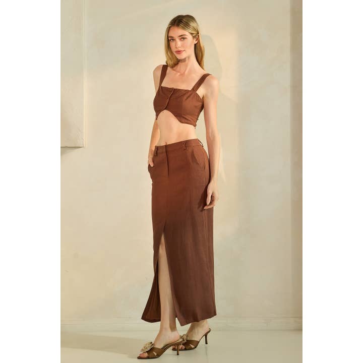 Linen 2 pieces set for wholesale by Honey Mango