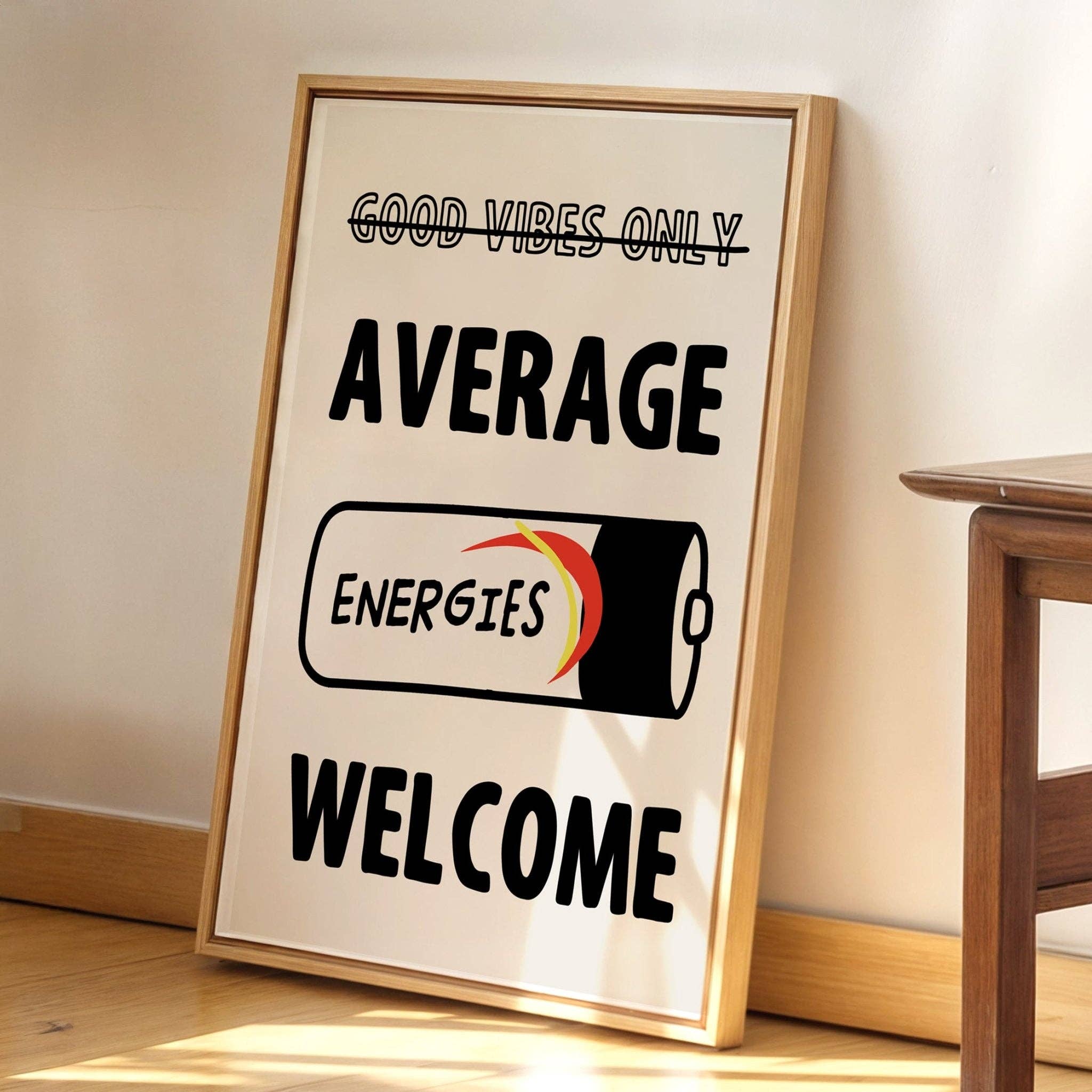 Of Life & Lemons – wholesale Art print – 'Good Vibes Only' Parody Print0