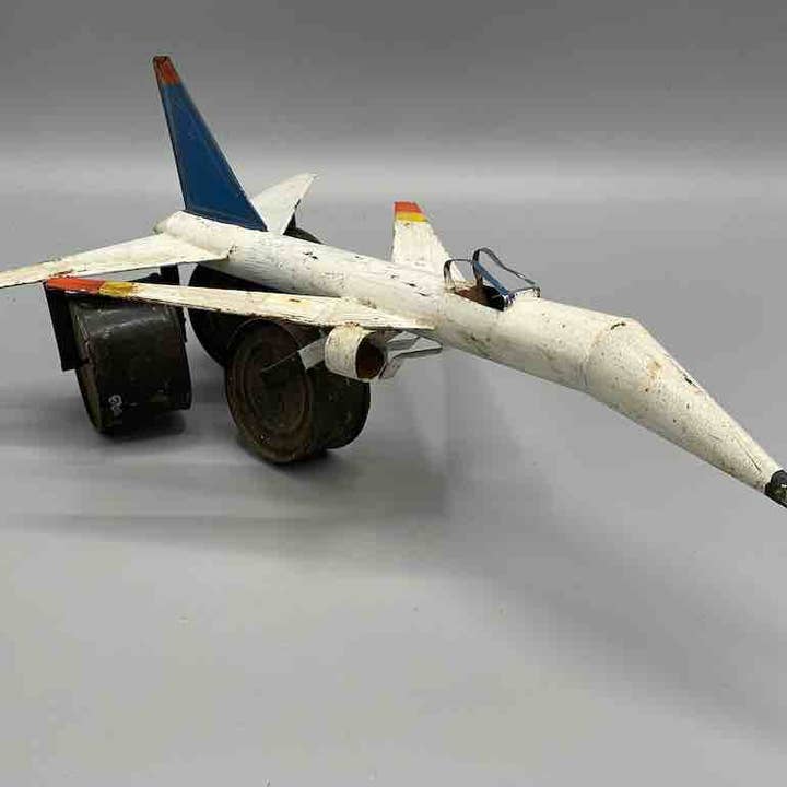 African Recycled Metal Can Toy Concorde Airplane - Senegal for wholesale by The Niger Bend