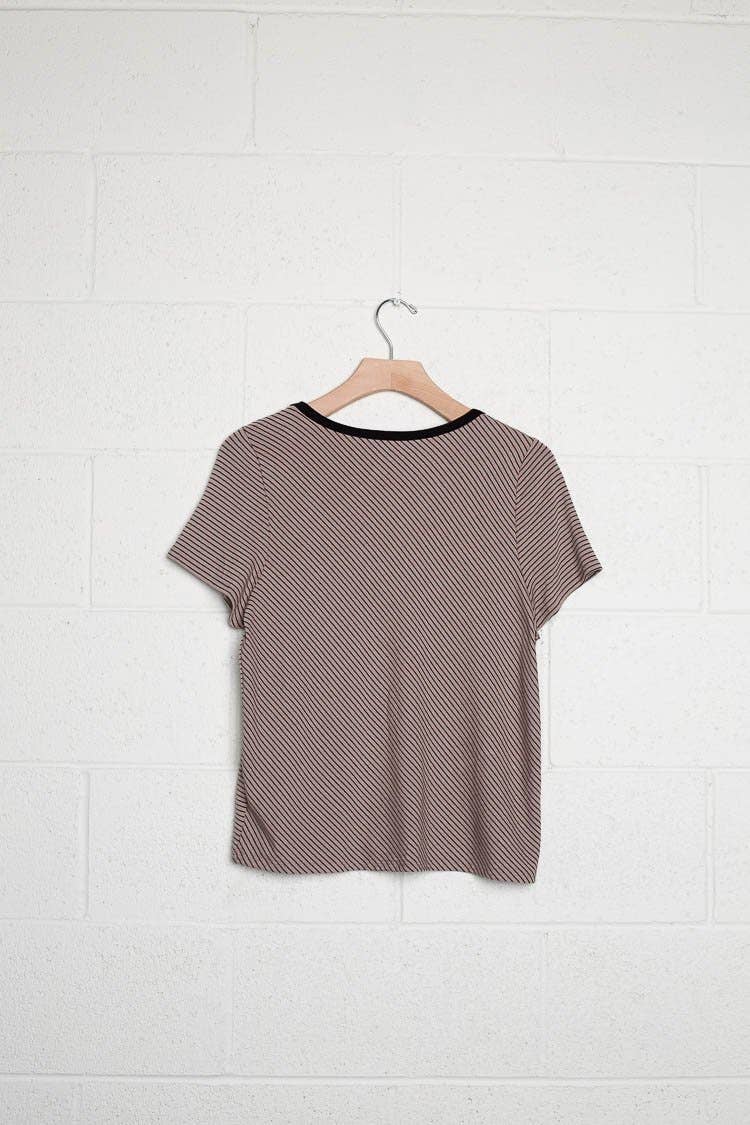 Taupe Burke Top for wholesale on Faire1