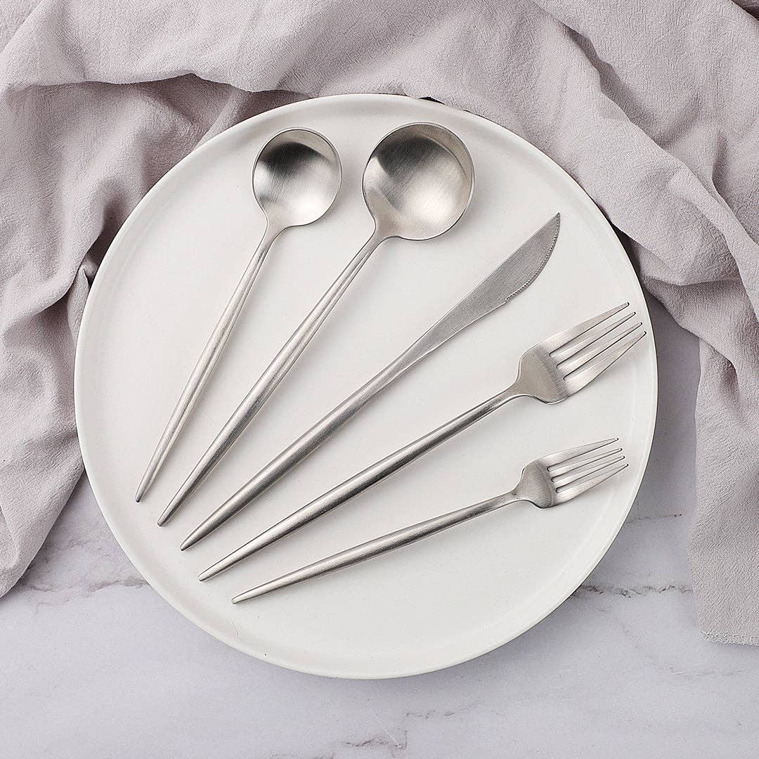 EDEN + ASH - Wholesale Flatware Set - Stockholm Matte Flatware Set5